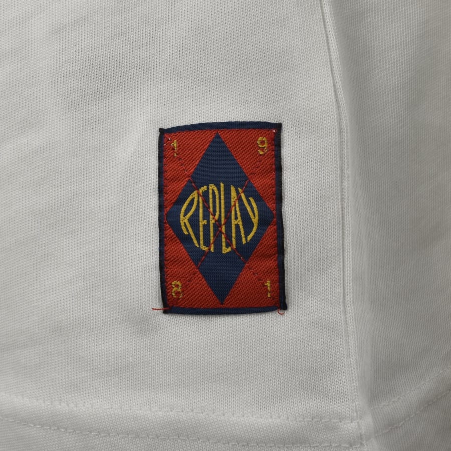 Image number 4 for Replay Graphic T Shirt White