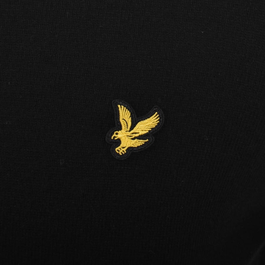 Image number 3 for Lyle And Scott Cotton Merino Jumper Black