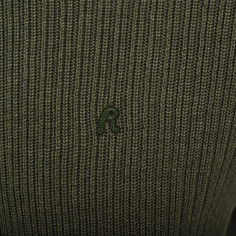 Image number 3 for Replay Crew Neck Knit Jumper Green