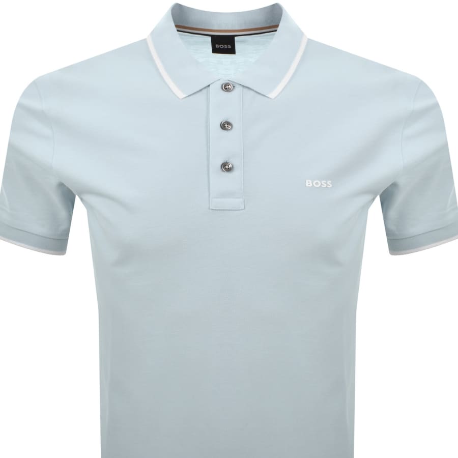 Image number 2 for BOSS Parlay 190 Polo T Shirt Blue