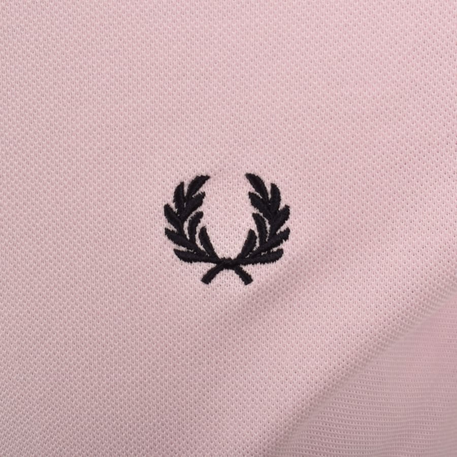 Image number 3 for Fred Perry Twin Tipped Polo T Shirt Iced Pink