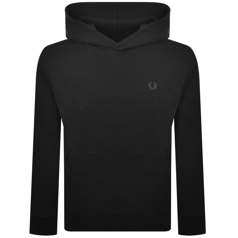 Image number 2 for Fred Perry Reflective Hoodie Black