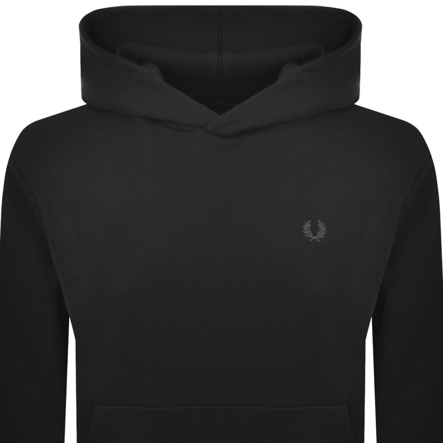 Image number 3 for Fred Perry Reflective Hoodie Black