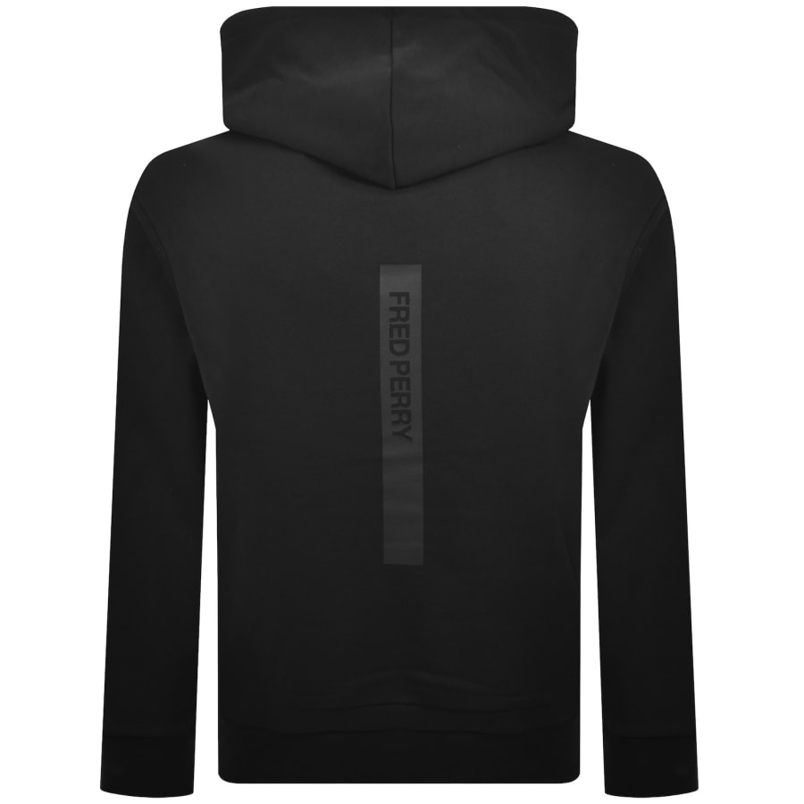 Image number 5 for Fred Perry Reflective Hoodie Black