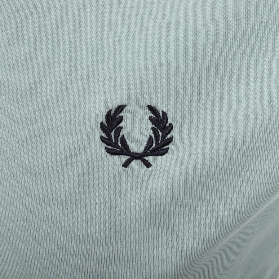 Image number 3 for Fred Perry Ringer T Shirt Silver Blue