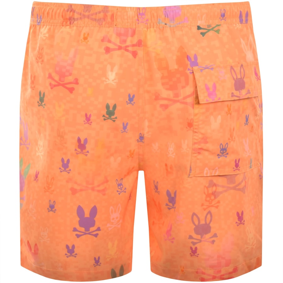 Image number 2 for Psycho Bunny Van Swim Shorts Papaya Orange