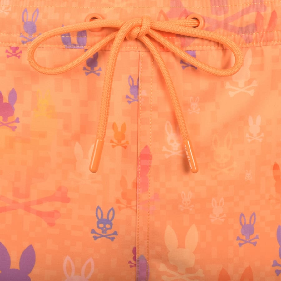 Image number 4 for Psycho Bunny Van Swim Shorts Papaya Orange