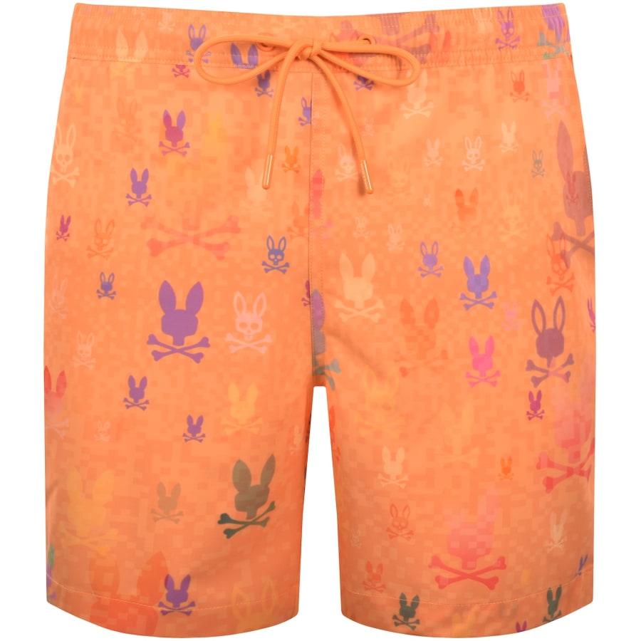 Image number 1 for Psycho Bunny Van Swim Shorts Papaya Orange