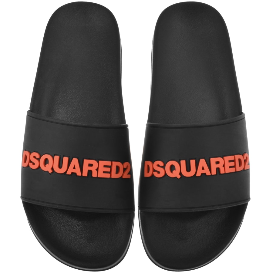 Image number 1 for DSQUARED2 Logo Sliders Black