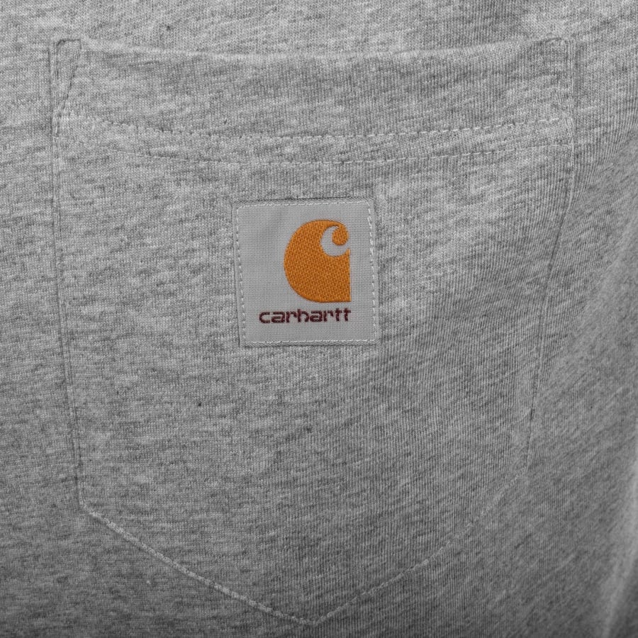 Image number 3 for Carhartt WIP Short Sleeved Pocket T Shirt Grey