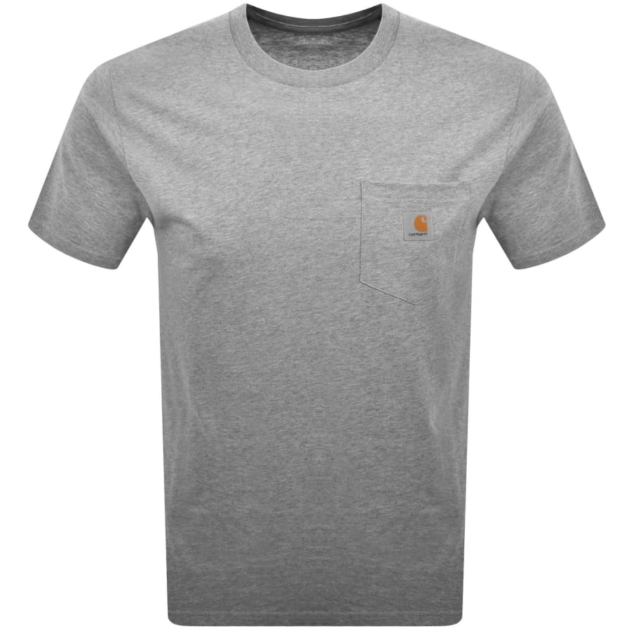 Image number 1 for Carhartt WIP Short Sleeved Pocket T Shirt Grey