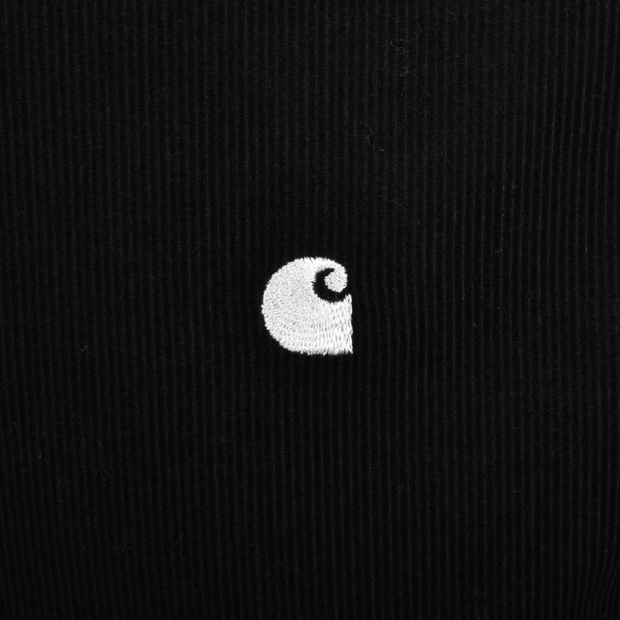 Image number 3 for Carhartt WIP Long Sleeve Cord Shirt Black