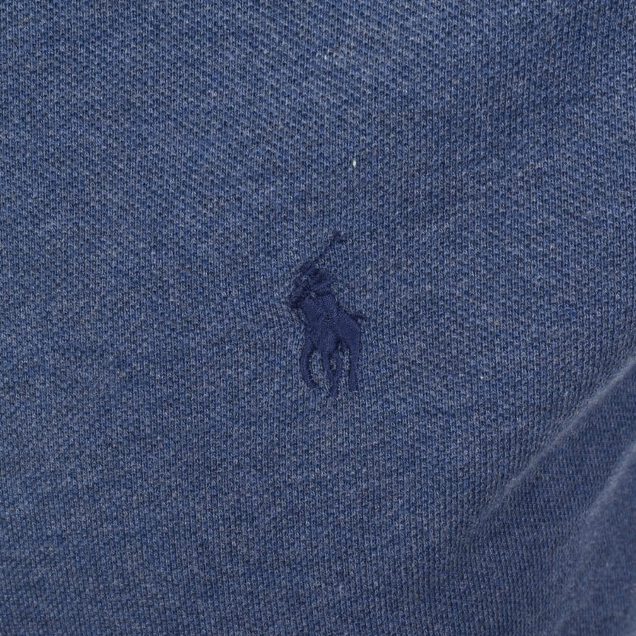 Image number 3 for Ralph Lauren Custom Slim Polo T Shirt Blue