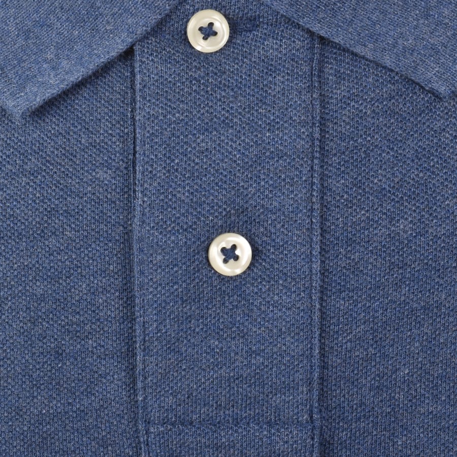 Image number 4 for Ralph Lauren Custom Slim Polo T Shirt Blue
