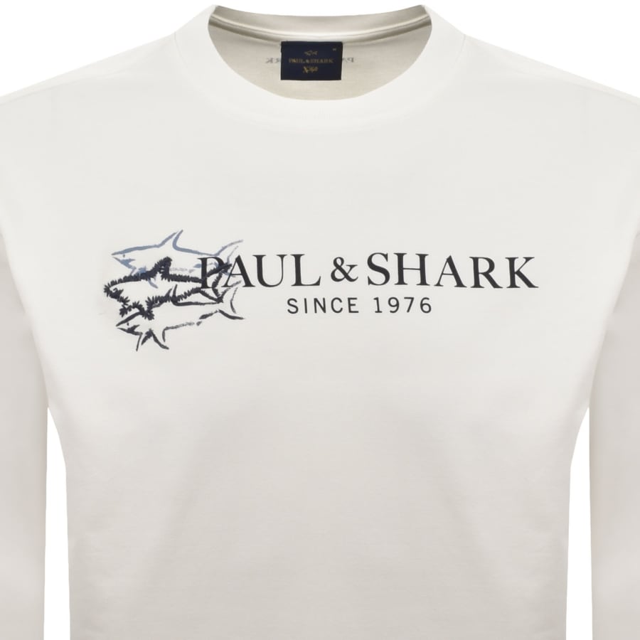 Image number 2 for Paul And Shark X-Soft Logo Sweatshirt White