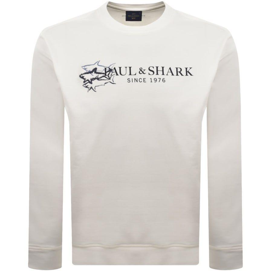 Image number 1 for Paul And Shark X-Soft Logo Sweatshirt White