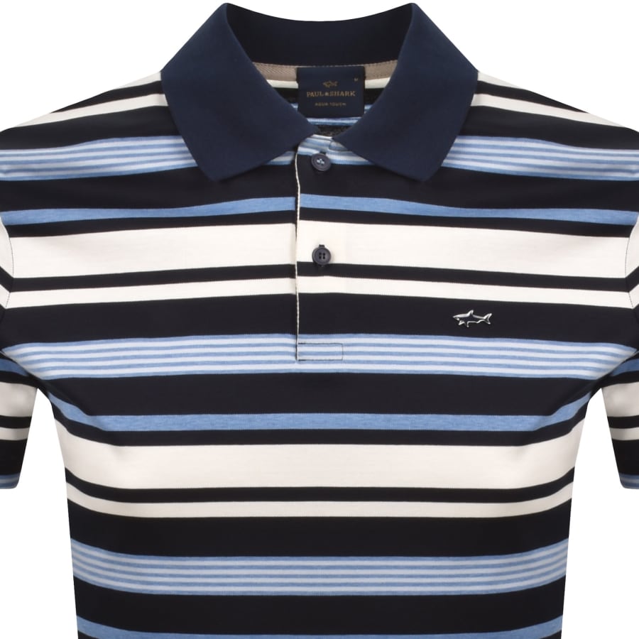 Image number 2 for Paul And Shark Aqua Touch Polo T Shirt Navy