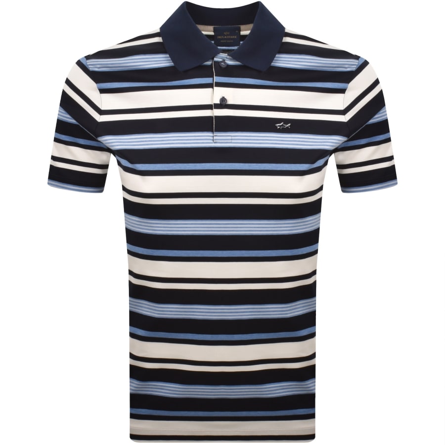 Image number 1 for Paul And Shark Aqua Touch Polo T Shirt Navy