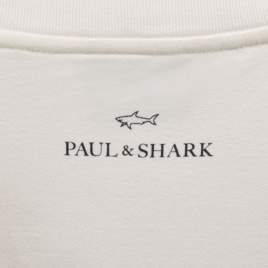 Image number 4 for Paul And Shark Logo Sweatshirt White