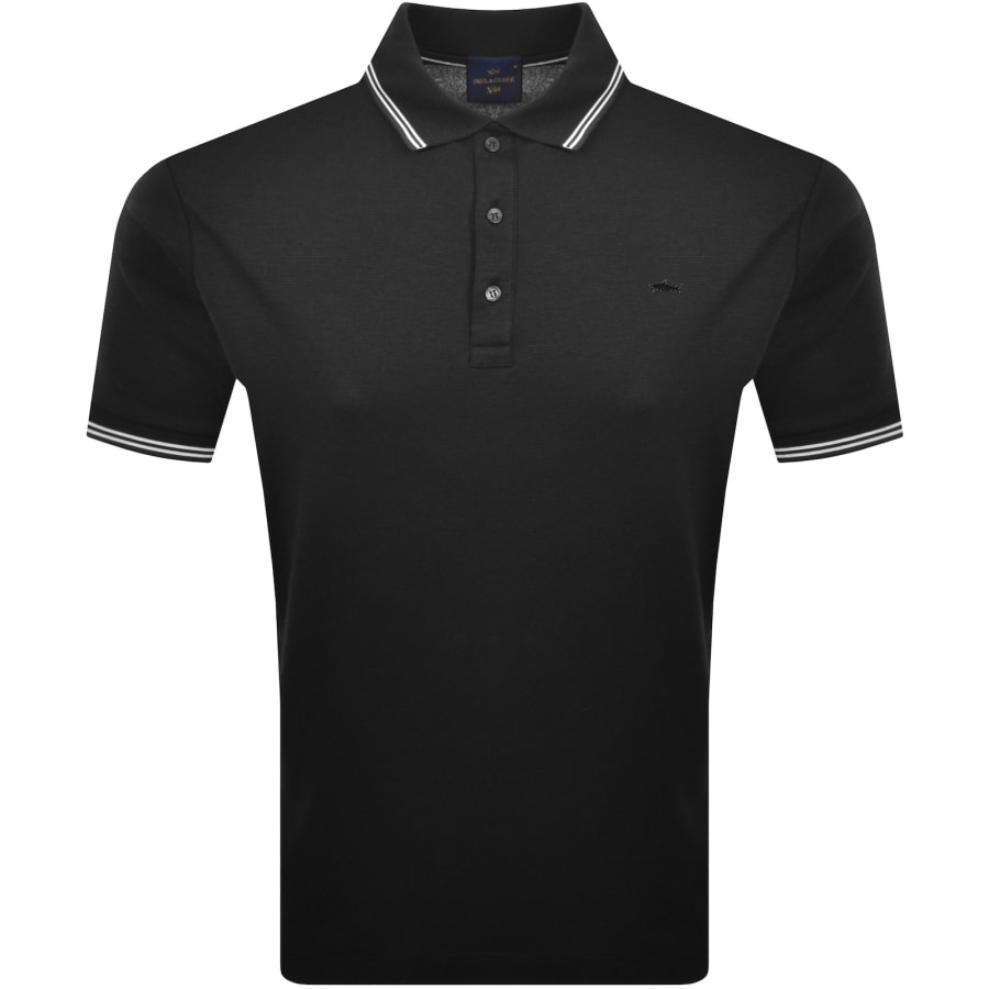Image number 1 for Paul And Shark X-Soft Tipped Polo T Shirt Black