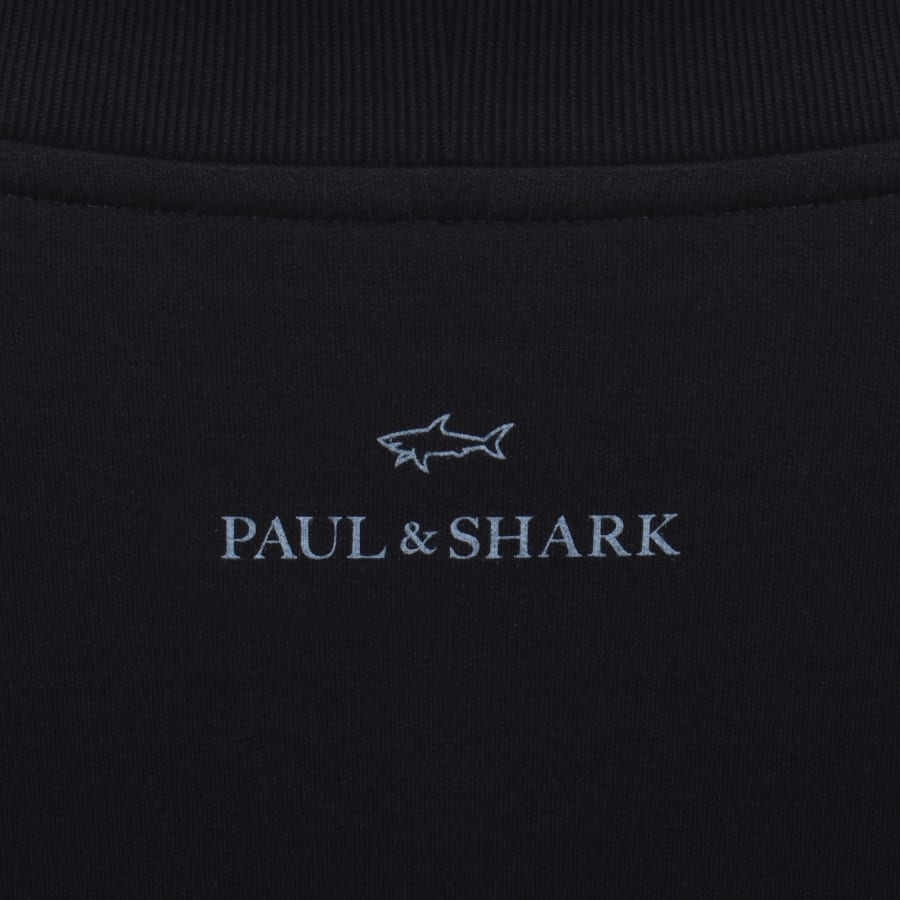 Image number 4 for Paul And Shark Logo Sweatshirt Navy