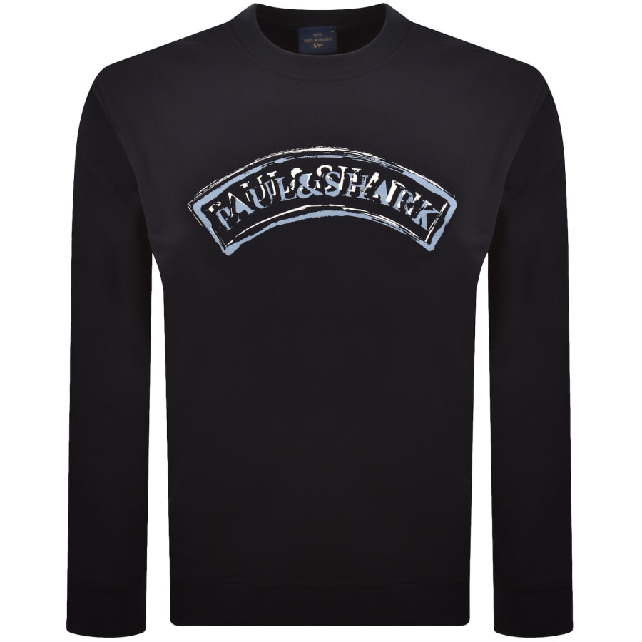 Image number 1 for Paul And Shark Logo Sweatshirt Navy