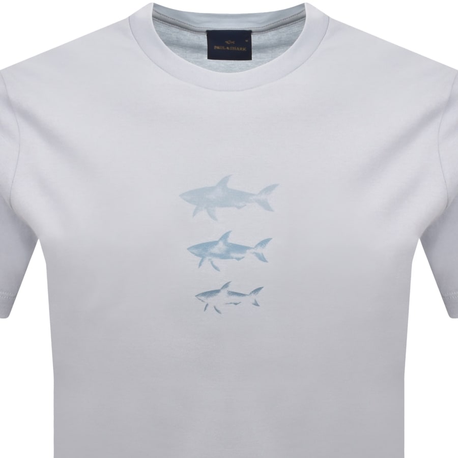 Image number 2 for Paul And Shark Graphic T Shirt Blue