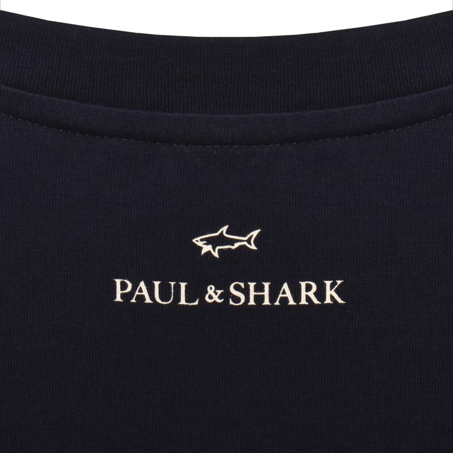 Image number 4 for Paul And Shark Graphic T Shirt Navy