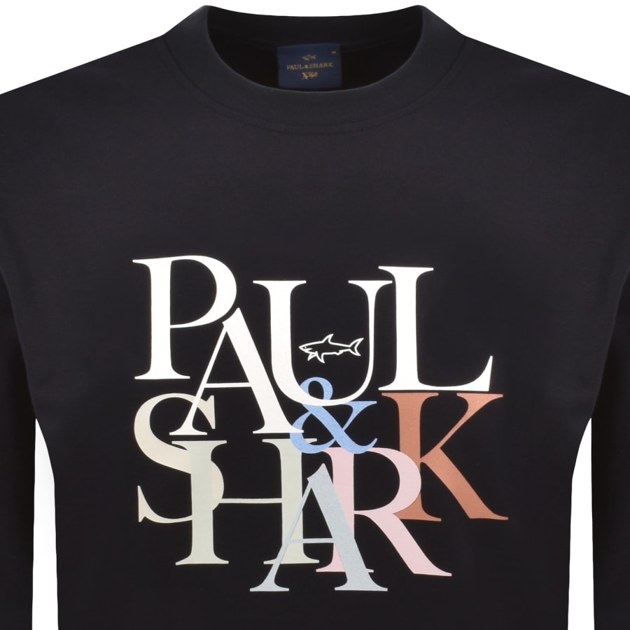 Image number 2 for Paul And Shark X-Soft Logo Sweatshirt Navy