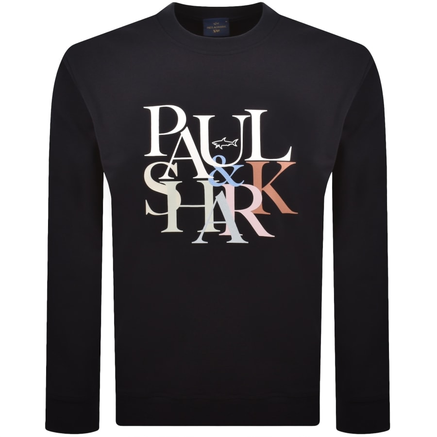 Image number 1 for Paul And Shark X-Soft Logo Sweatshirt Navy