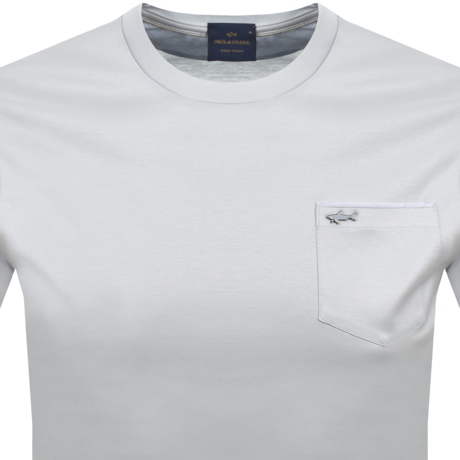 Image number 2 for Paul And Shark Aqua Touch Pocket T Shirt Blue