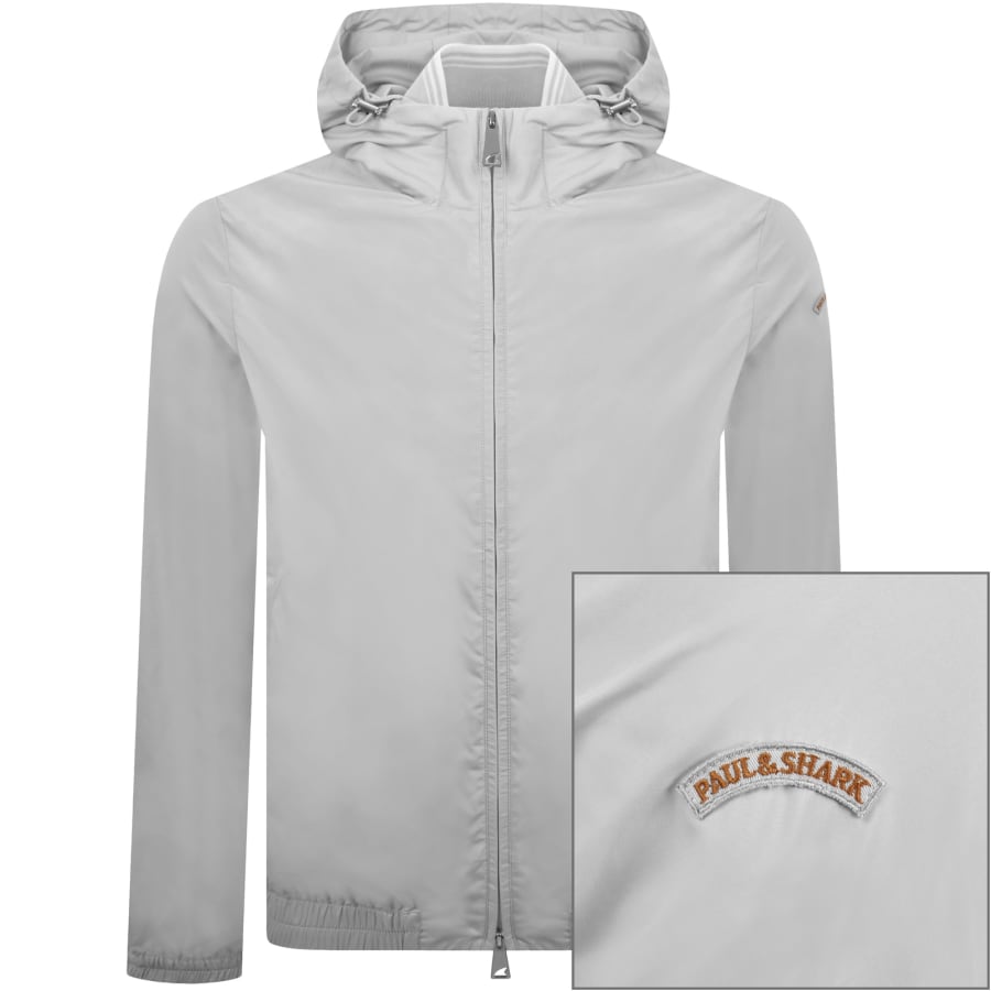 Image number 1 for Paul And Shark Windbreaker Jacket Grey