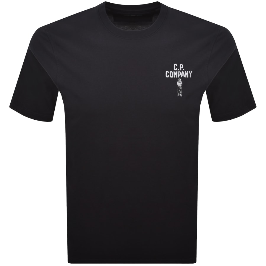 Image number 2 for CP Company Logo T Shirt Navy