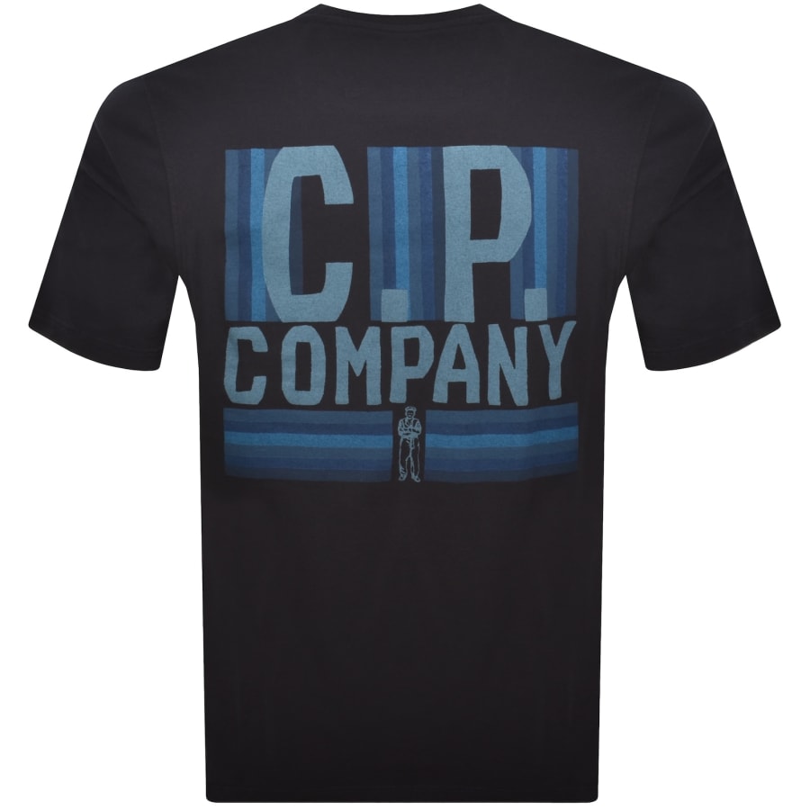 Image number 5 for CP Company Logo T Shirt Navy
