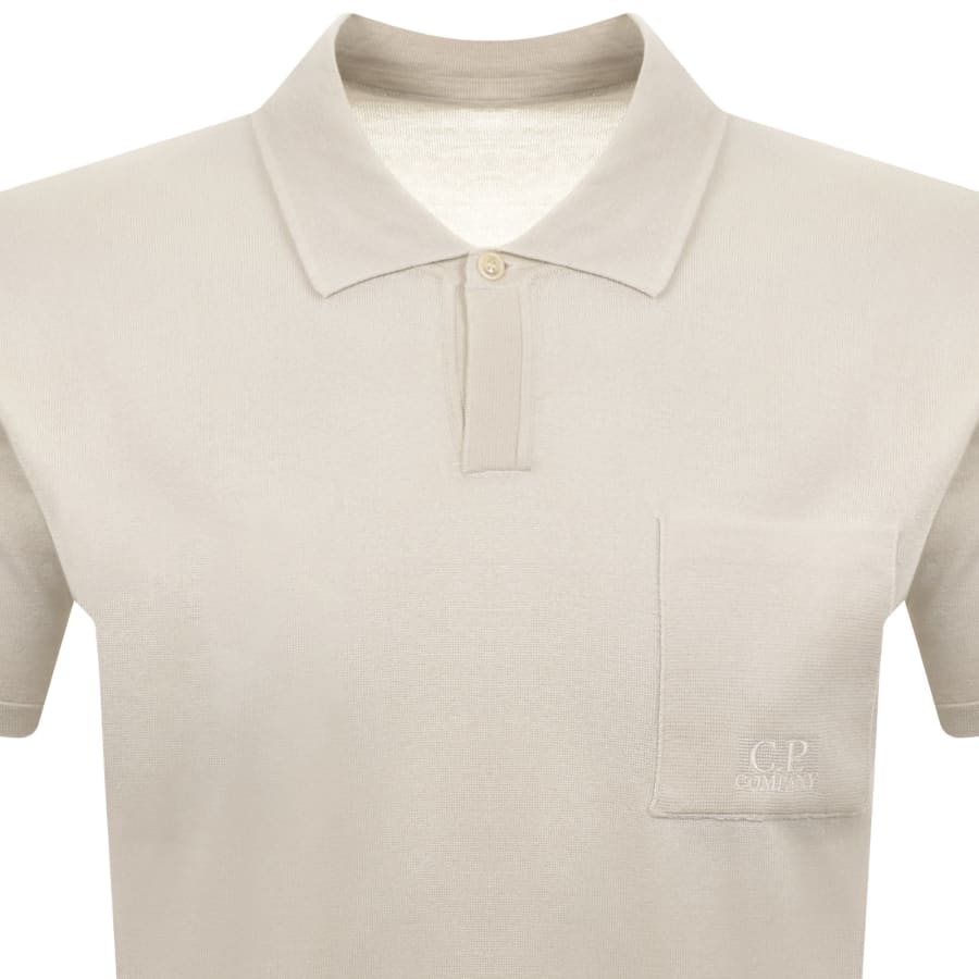 Image number 2 for CP Company Knit Polo T Shirt White