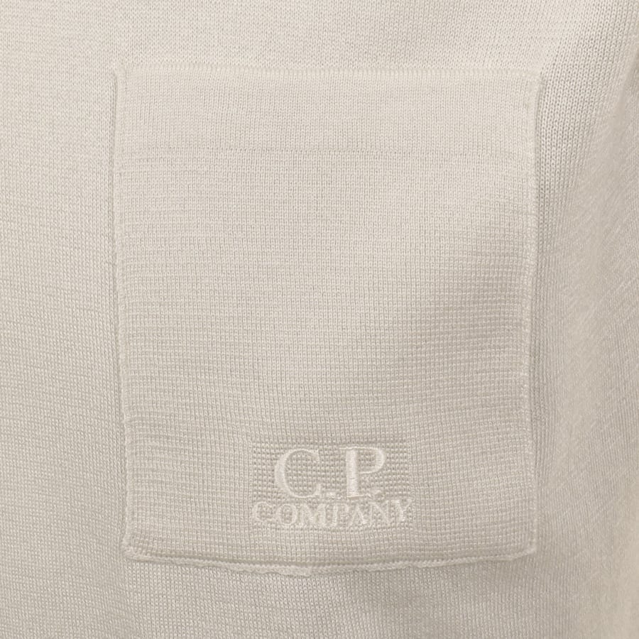 Image number 3 for CP Company Knit Polo T Shirt White