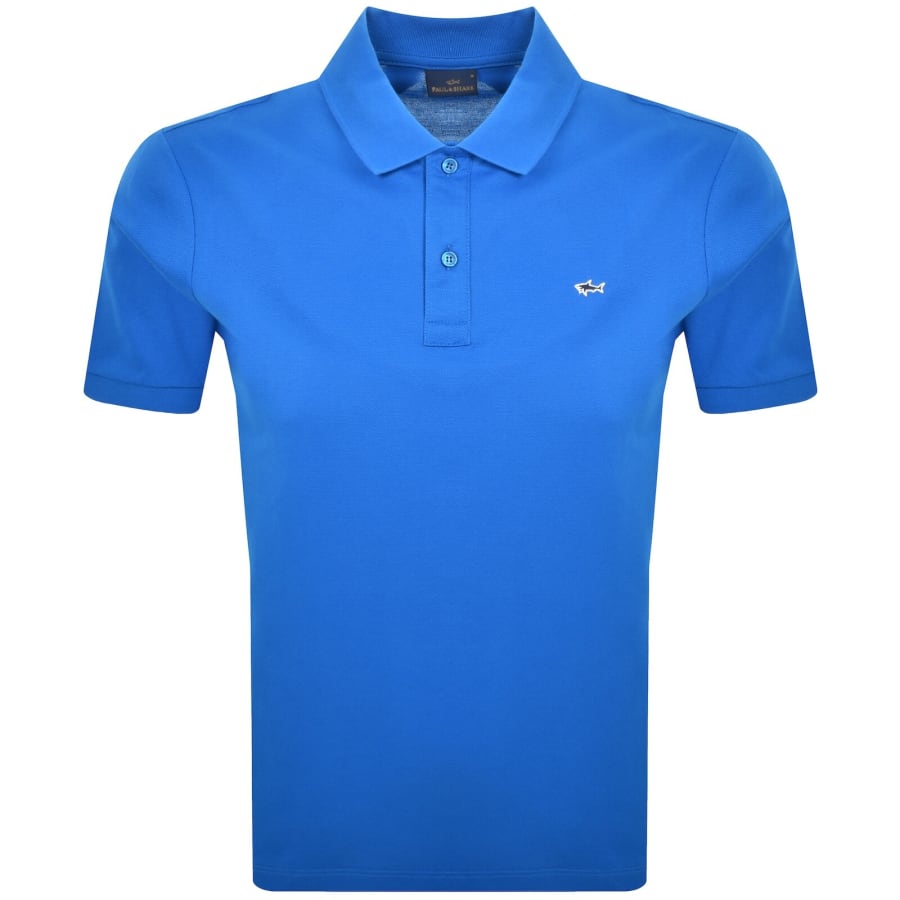 Image number 1 for Paul And Shark Logo Polo T Shirt Blue