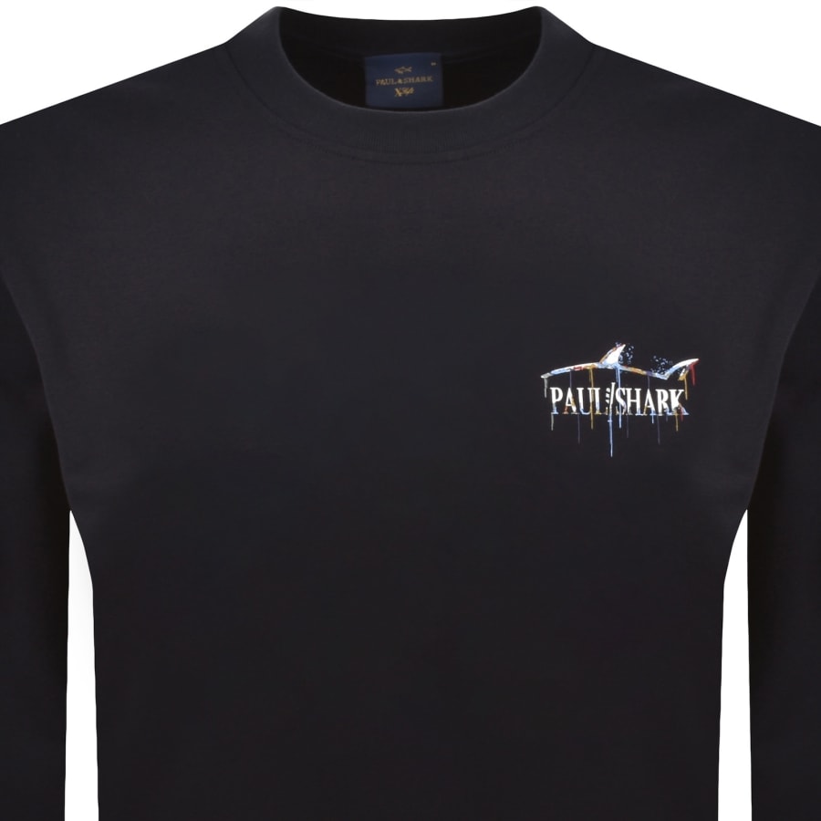 Image number 3 for Paul And Shark X-Soft Logo Sweatshirt Navy