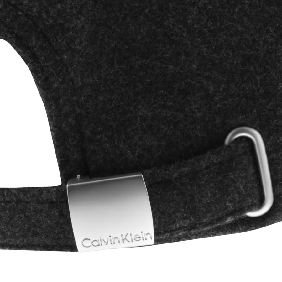 Image number 3 for Calvin Klein Embroidered Felt Cap Black