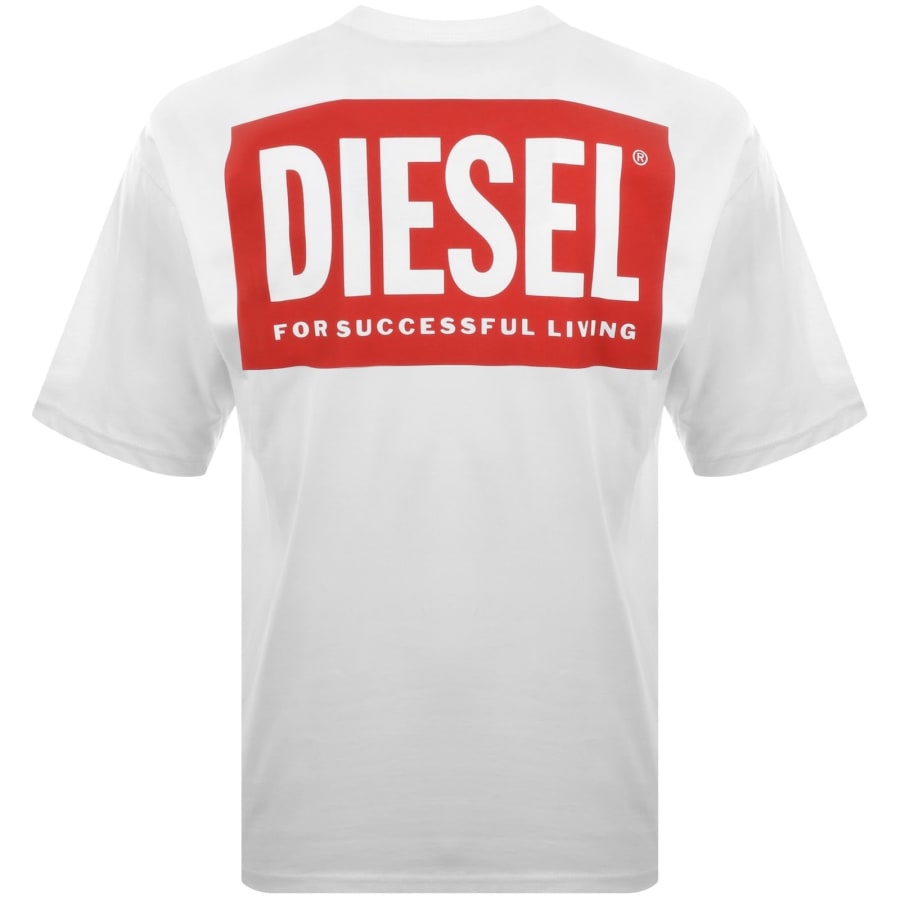 Image number 5 for Diesel T Boxt Bisk T Shirt White