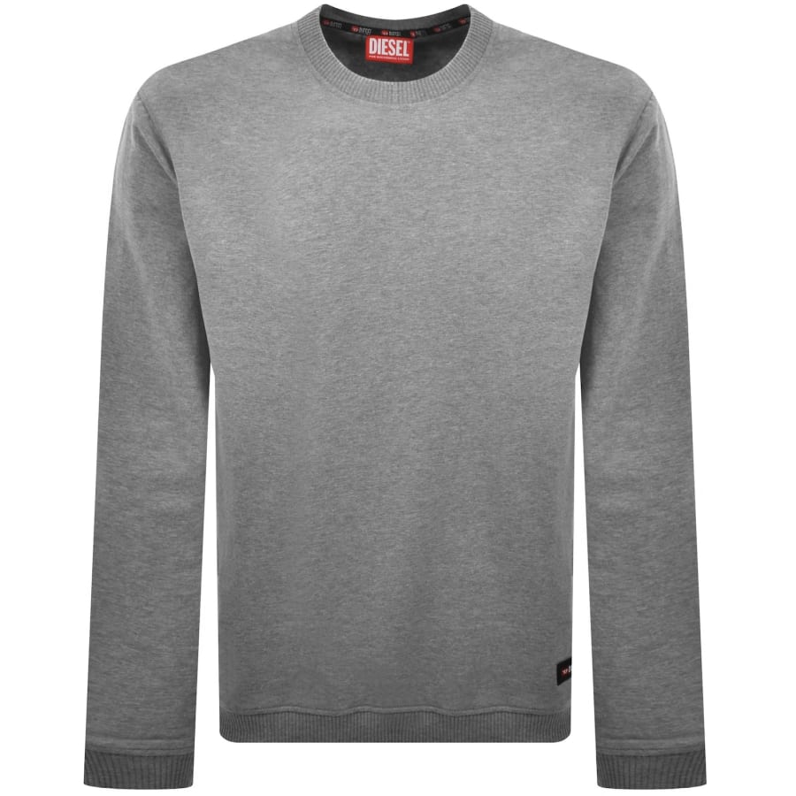 Image number 2 for Diesel Willy D Core Lightweight Sweatshirt Grey
