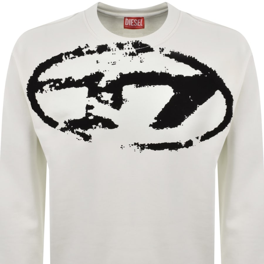 Image number 2 for Diesel S-Boxt N5 Sweatshirt Cream