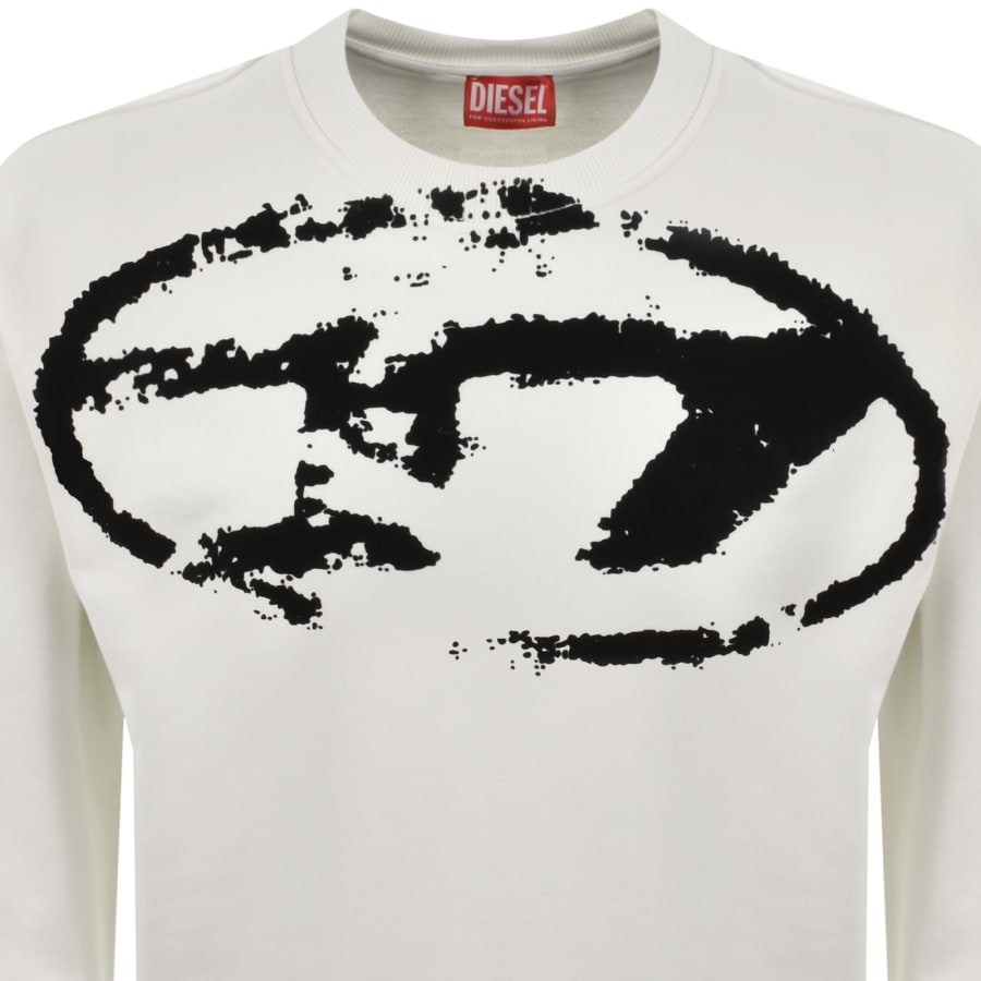 Image number 3 for Diesel S-Boxt N5 Sweatshirt Cream
