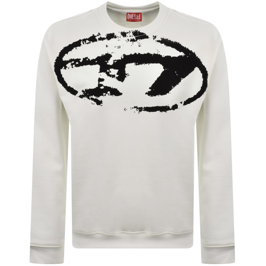 Image number 1 for Diesel S-Boxt N5 Sweatshirt Cream