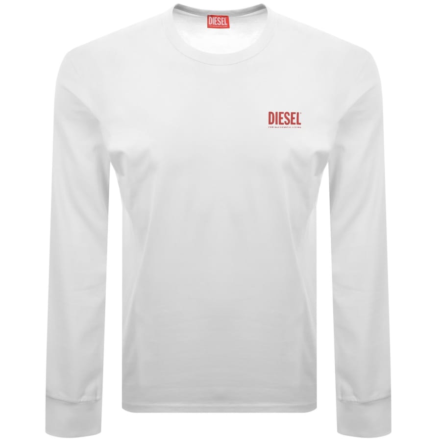 Image number 2 for Diesel T Boxt Long Sleeve T Shirt White