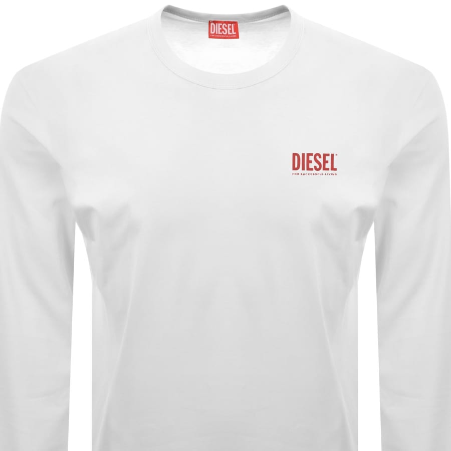 Image number 3 for Diesel T Boxt Long Sleeve T Shirt White