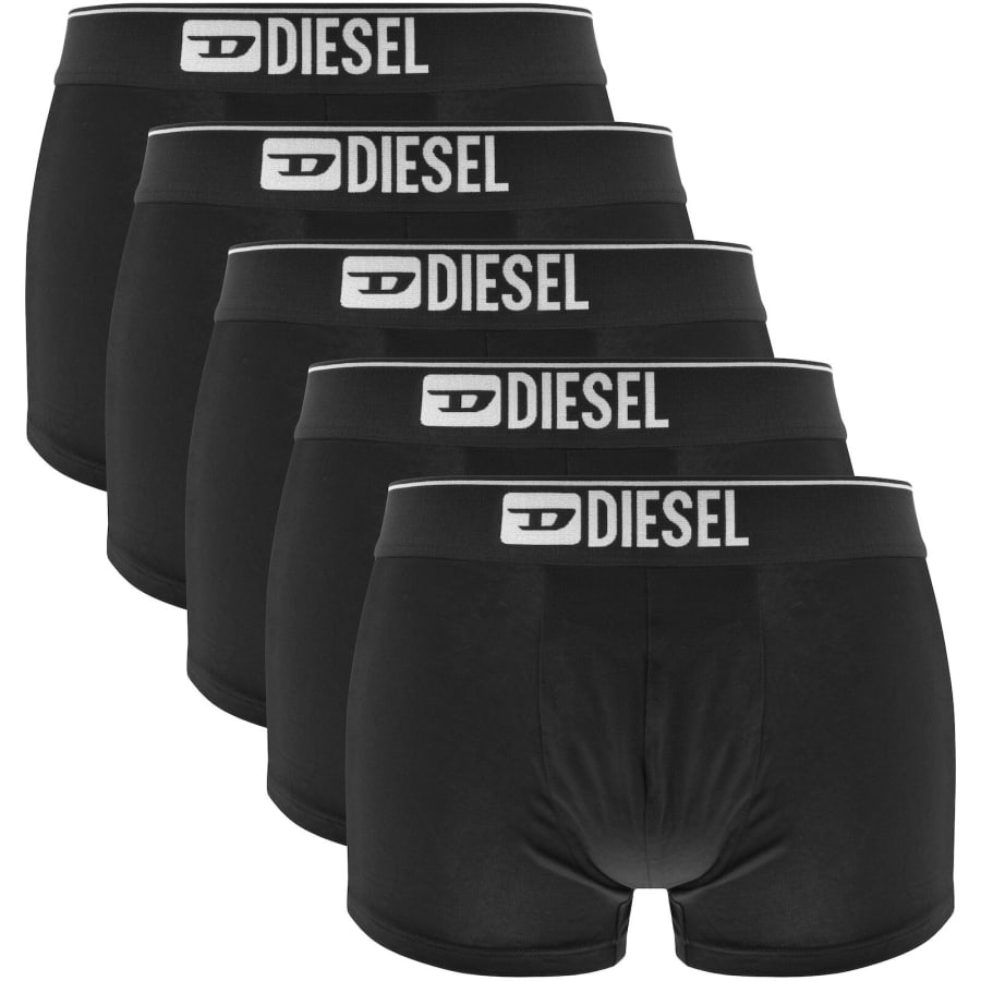 Image number 1 for Diesel Underwear Damien 5 Pack Trunks Black