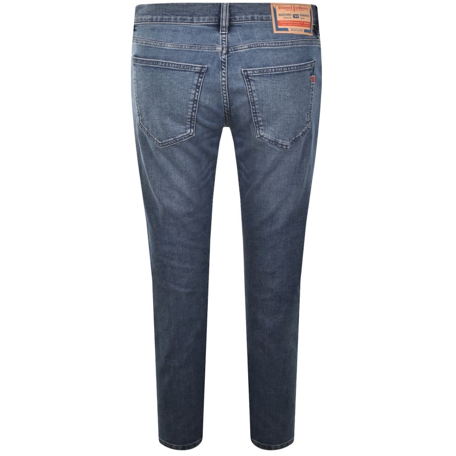 Image number 3 for Diesel D Strukt Slim Fit Mid Wash Jeans Blue