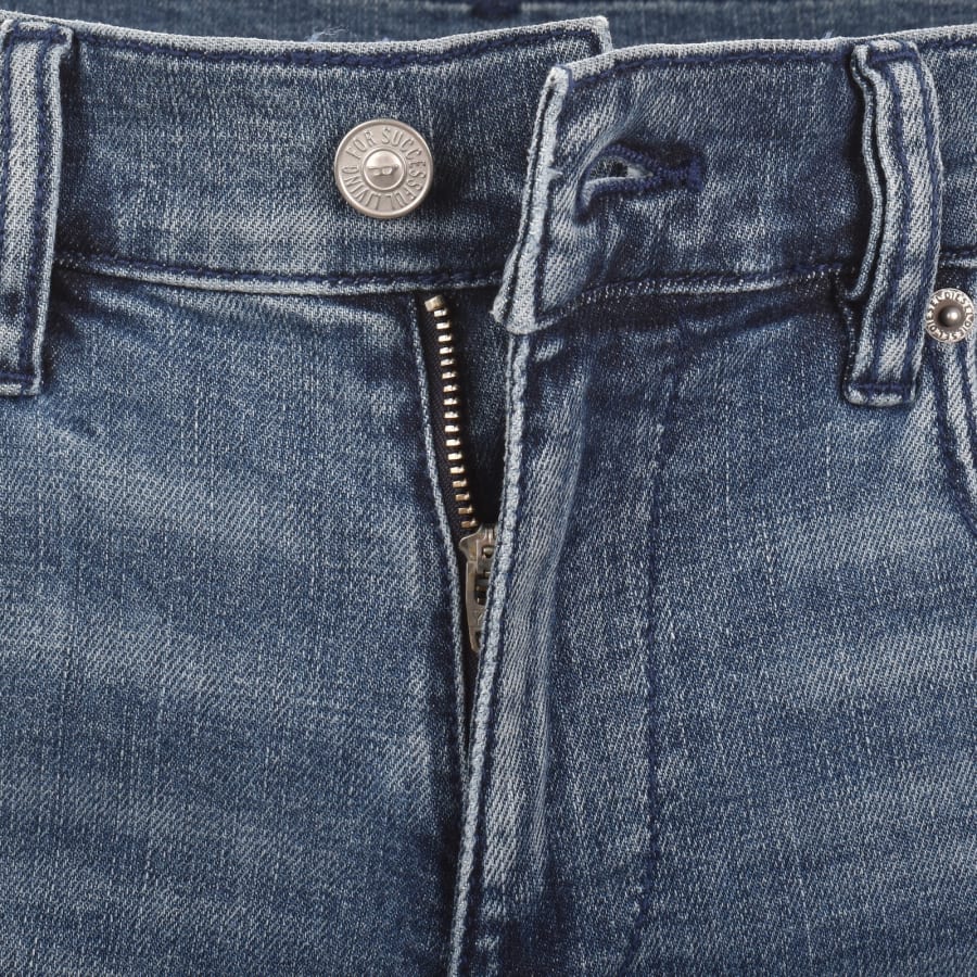 Image number 5 for Diesel D Strukt Slim Fit Mid Wash Jeans Blue