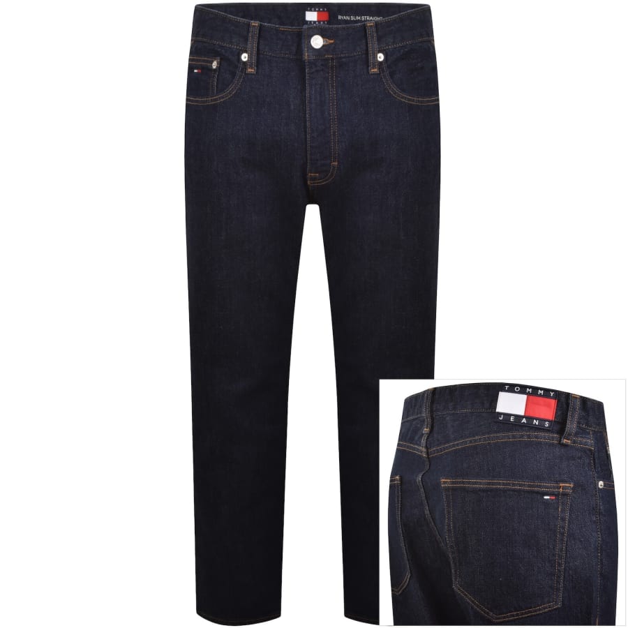 Image number 1 for Tommy Jeans Ryan Slim Fit Straight Jeans Blue